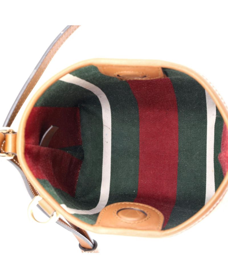Nano GG Emblem Bucket Bag GG Coated Canvas