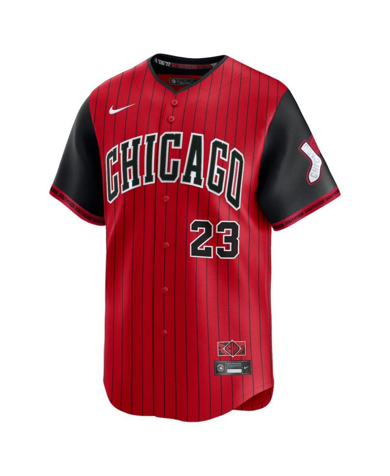 Men's Andrew Benintendi Red/Black Chicago White Sox 2025 City Connect Limited Player Jersey