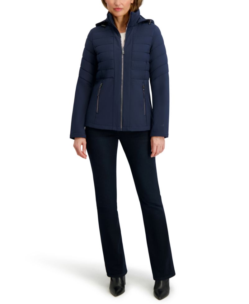 Women's Fleece-Lined Hooded Softshell Coat