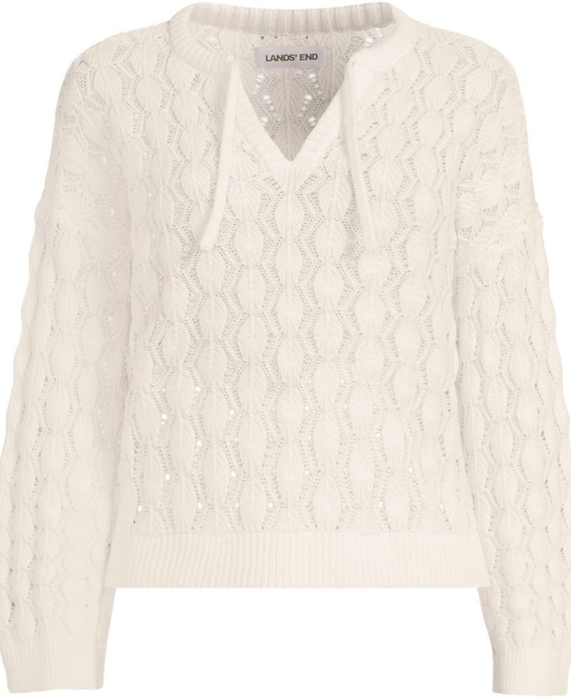 Women's Drifter Tie Notch Neck Sweater