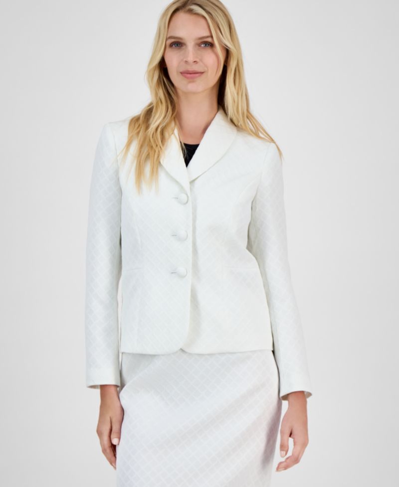 Women's Shawl-Collar Jacket & Pencil 2 Piece Skirt Suit