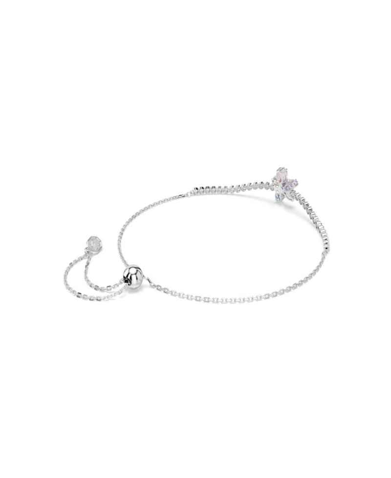 Ariana Grande x Mixed Cuts, Flower, Multicolored, Rhodium-Plated Bracelet