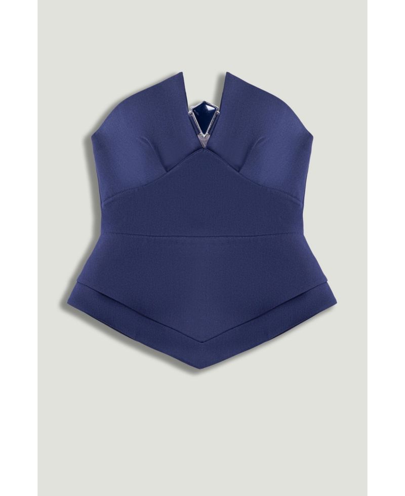 Women's Strapless Sculpted Bustier Top