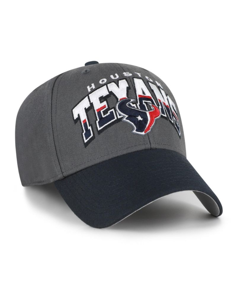 Houston Texans Split Block MVP Structured Curved-Bill Adjustable Hat