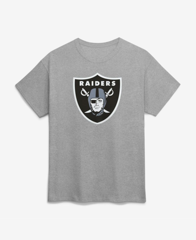 Men's Gray Las Vegas Raiders Primary Logo T-Shirt