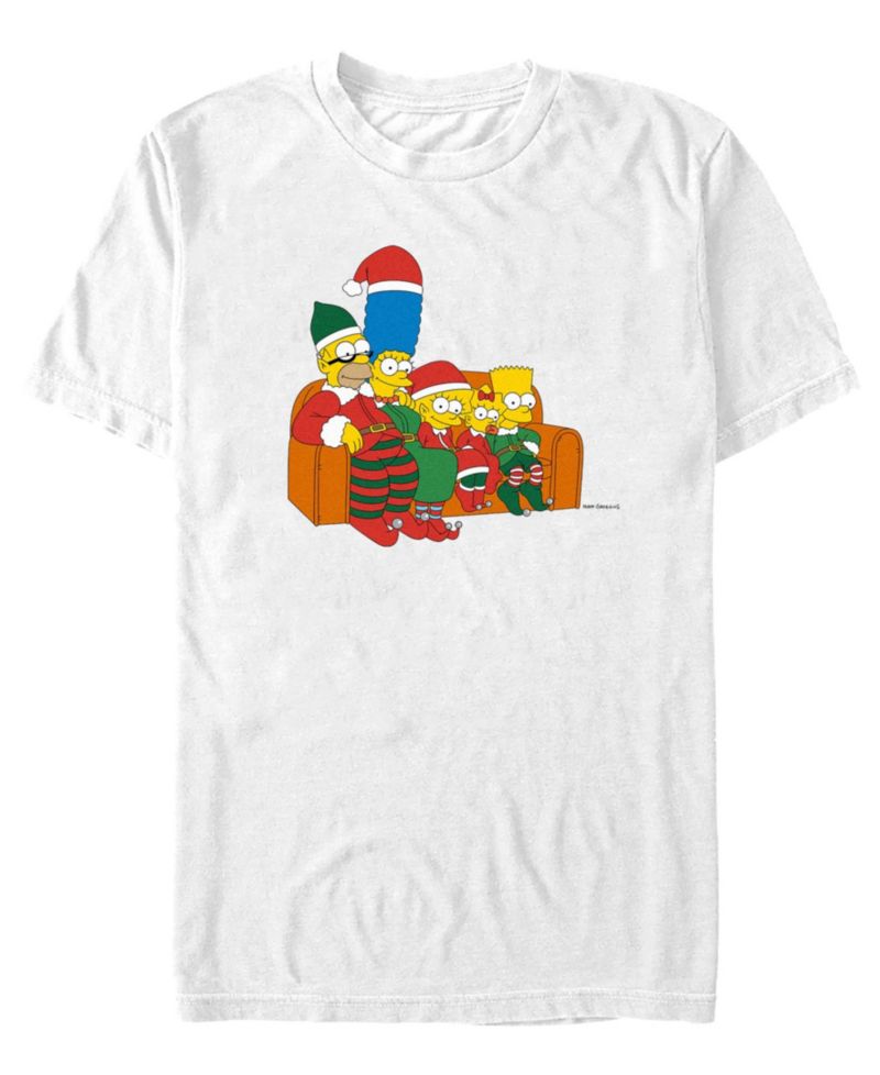 Men's Christmas Couch Graphic T-Shirt