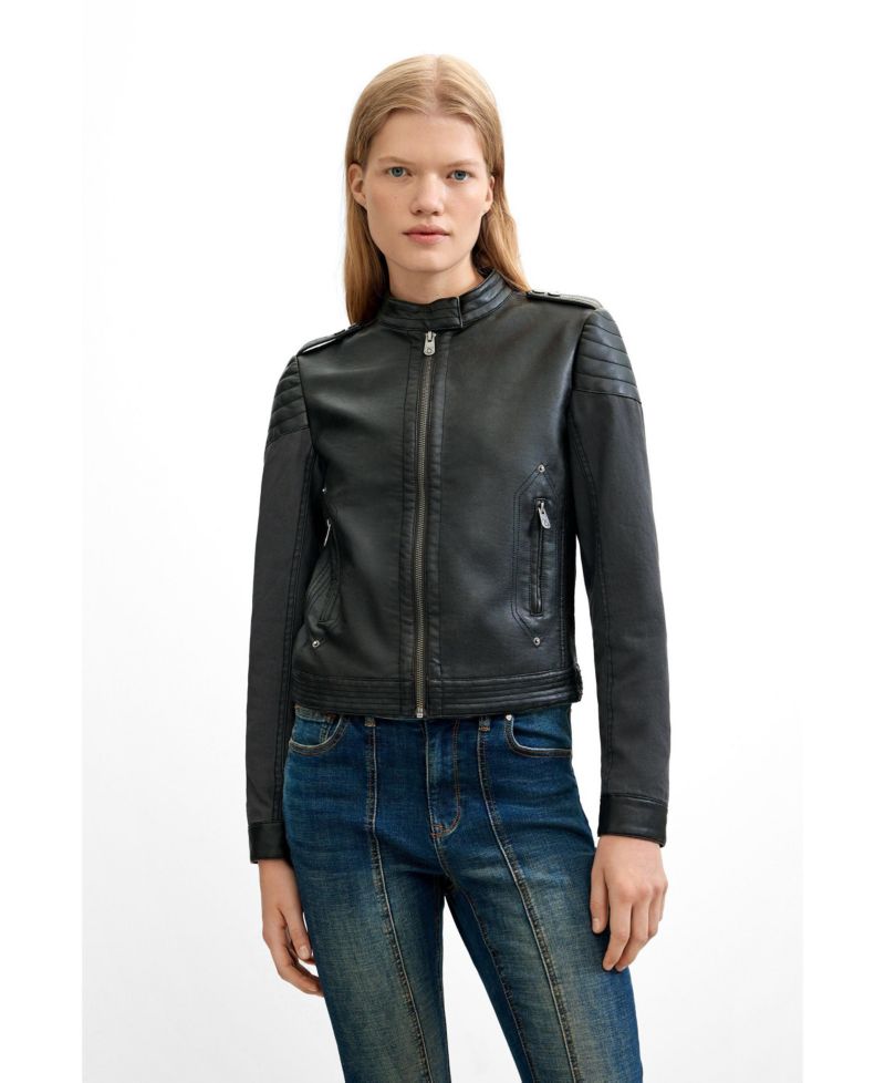 Women's Jacket Leather Effect
