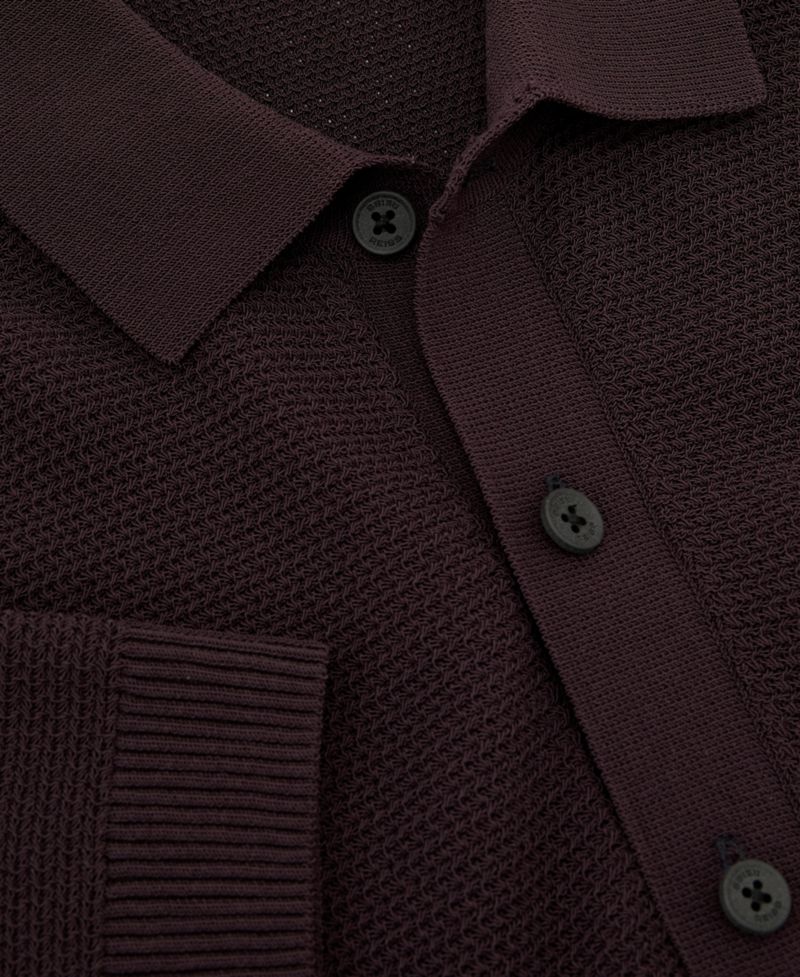 Men's Warren Basket-Stitch Regular-Fit Polo Shirt