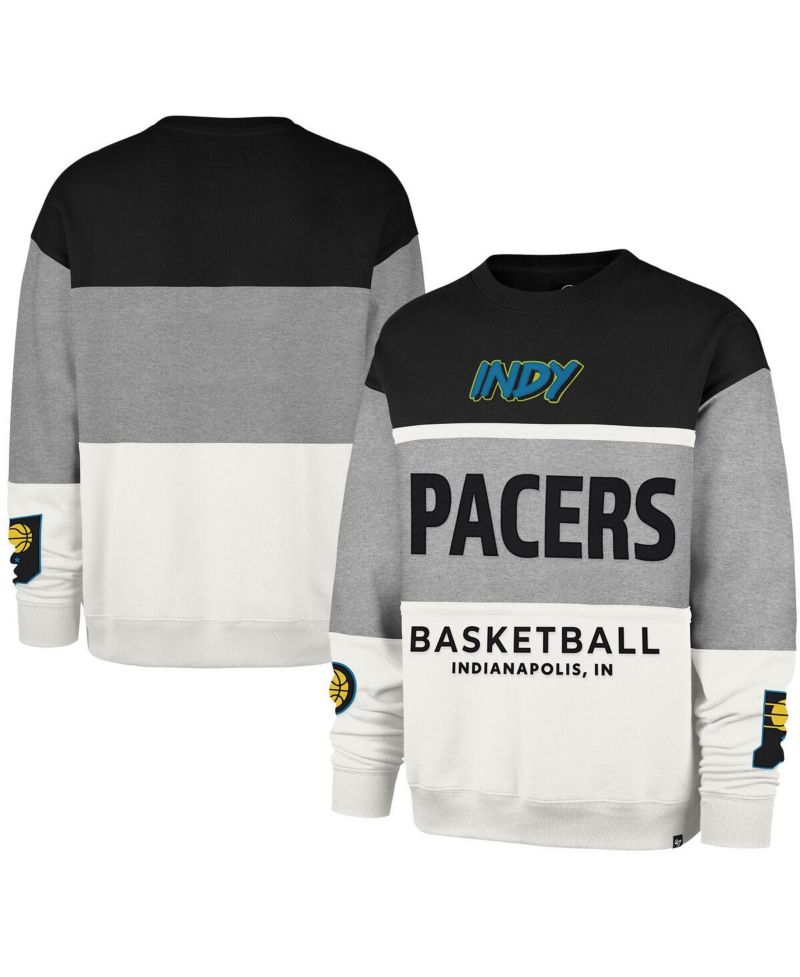 Men's and Women's Gray Indiana Pacers 2024/25 City Edition On Five Maximalist Pullover Sweatshirt
