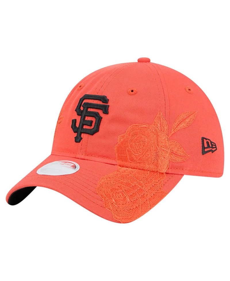 Women's Orange San Francisco Giants Roses 9TWENTY Adjustable Hat