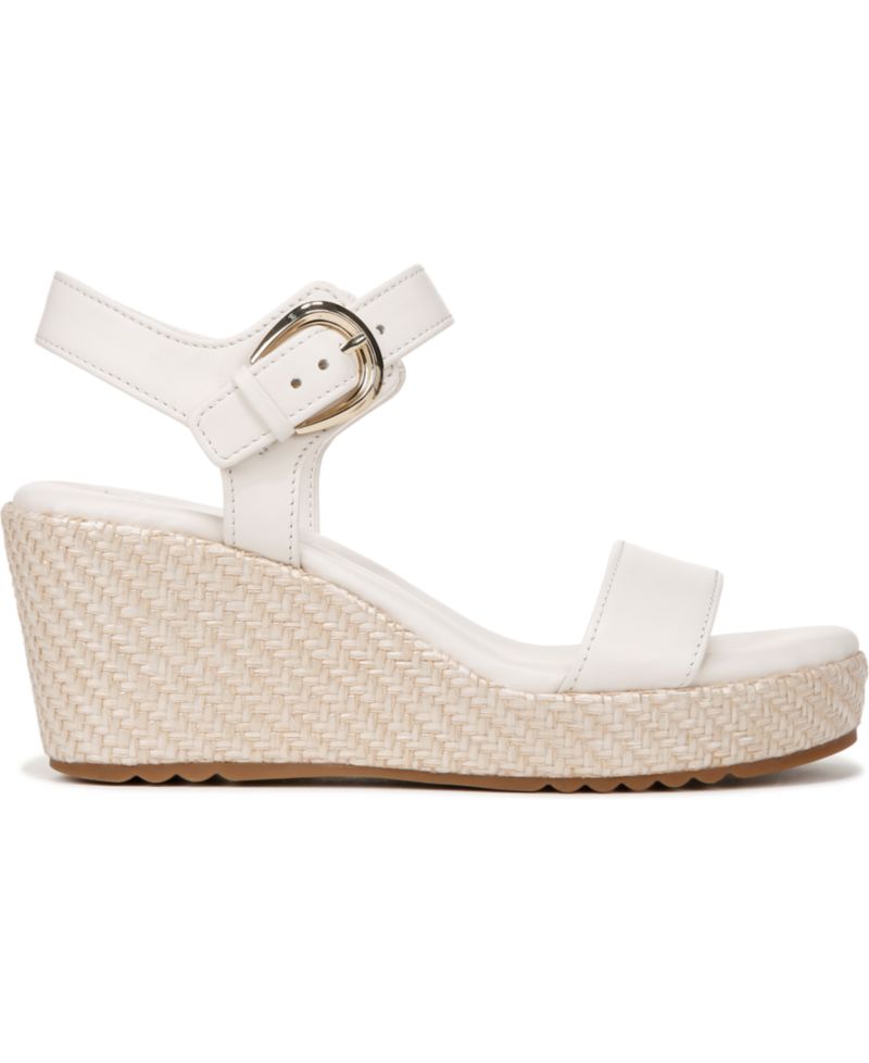 Women's Stella Open Round Toe Buckle Wedge Sandals