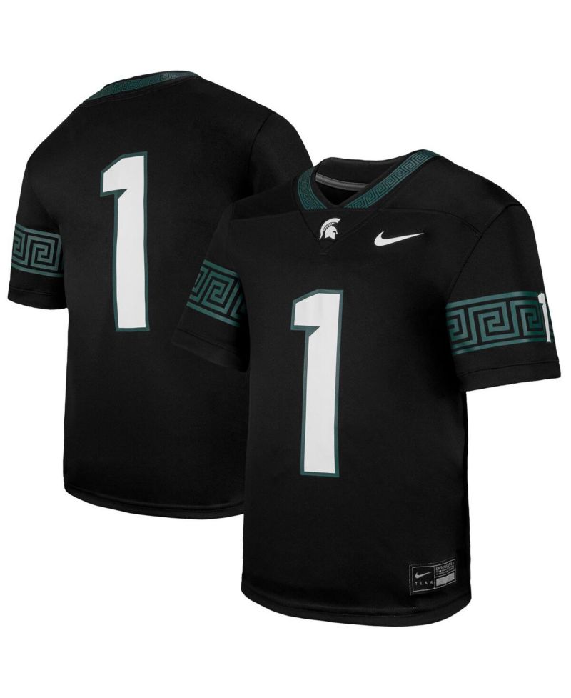 Big Boys and Girls 1 Black Michigan State Spartans Untouchable Replica Game Jersey