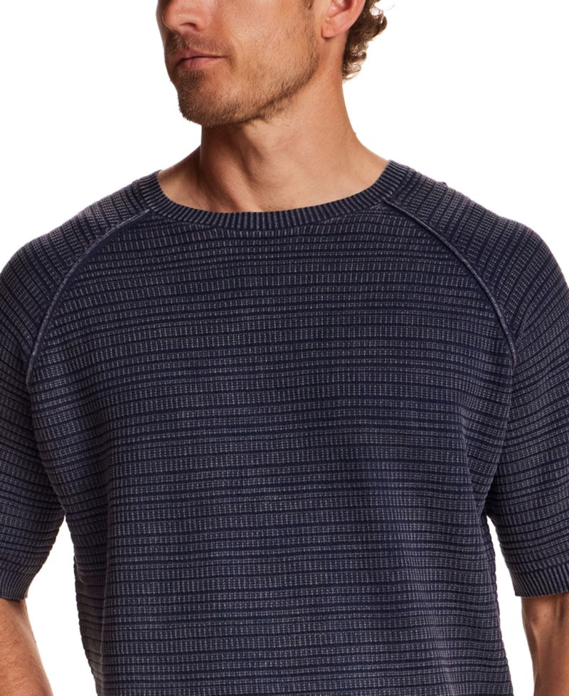 Mens' Vertical Dash Crewneck Sweater