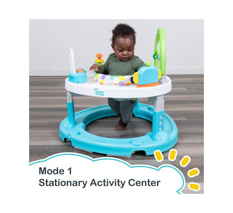Kids Trend Smart Steps Bounce N Dance 4-in-1 Activity Center Walker - Hexagon Dots