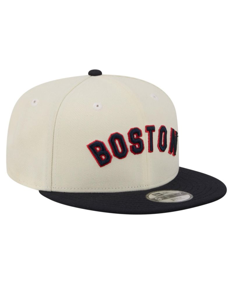 Big Boys and Girls White Boston Red Sox Two-Tone 9FIFTY Snapback Hat