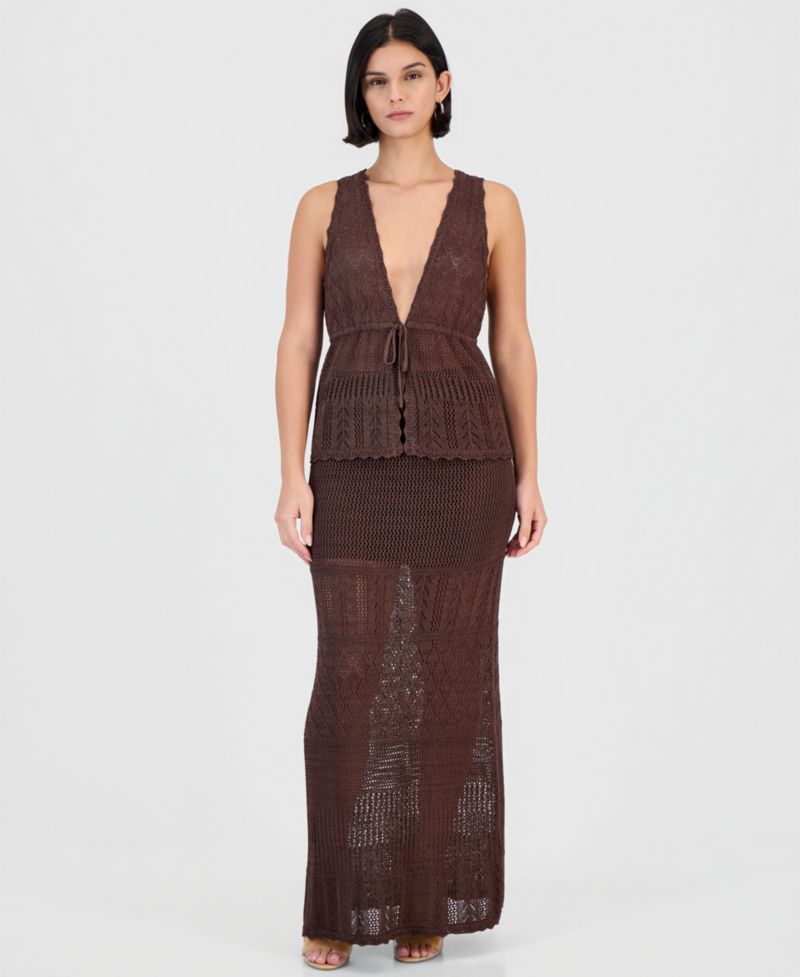 Women's Vivianne Crochet High-Waisted Maxi Skirt