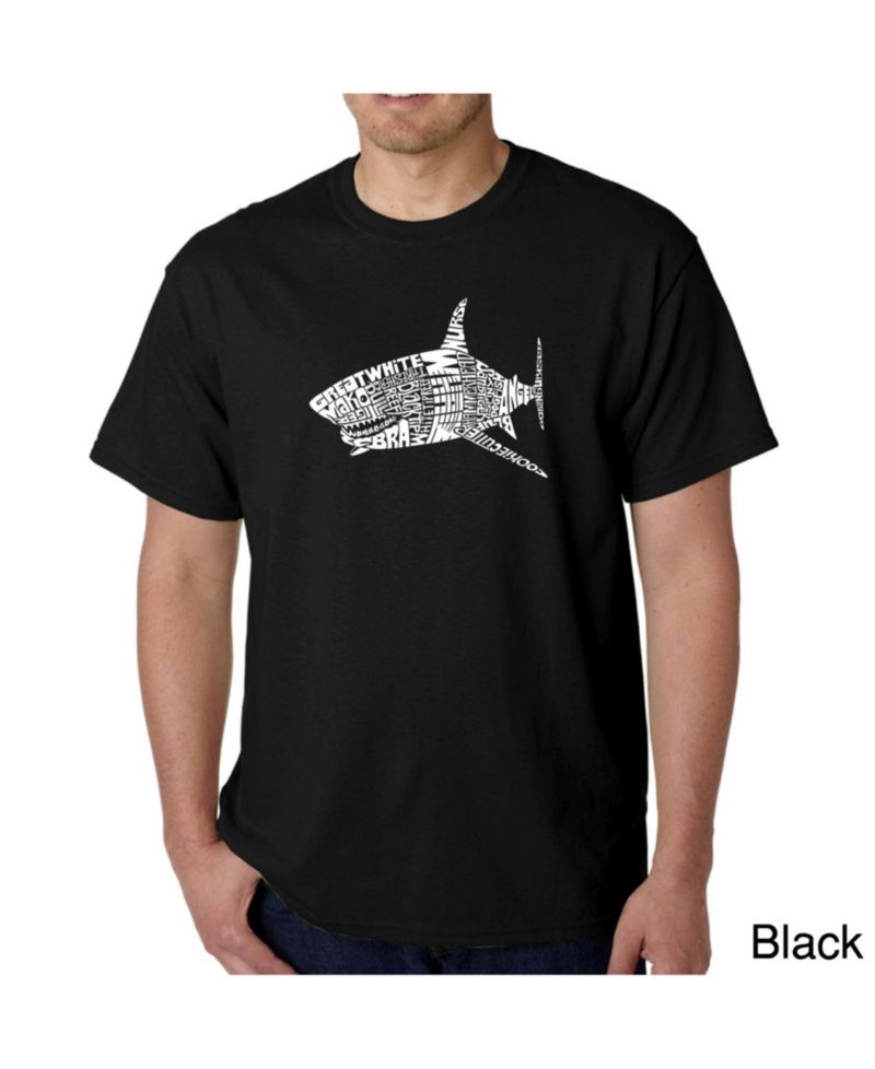 Mens Word Art T-Shirt - Shark Species