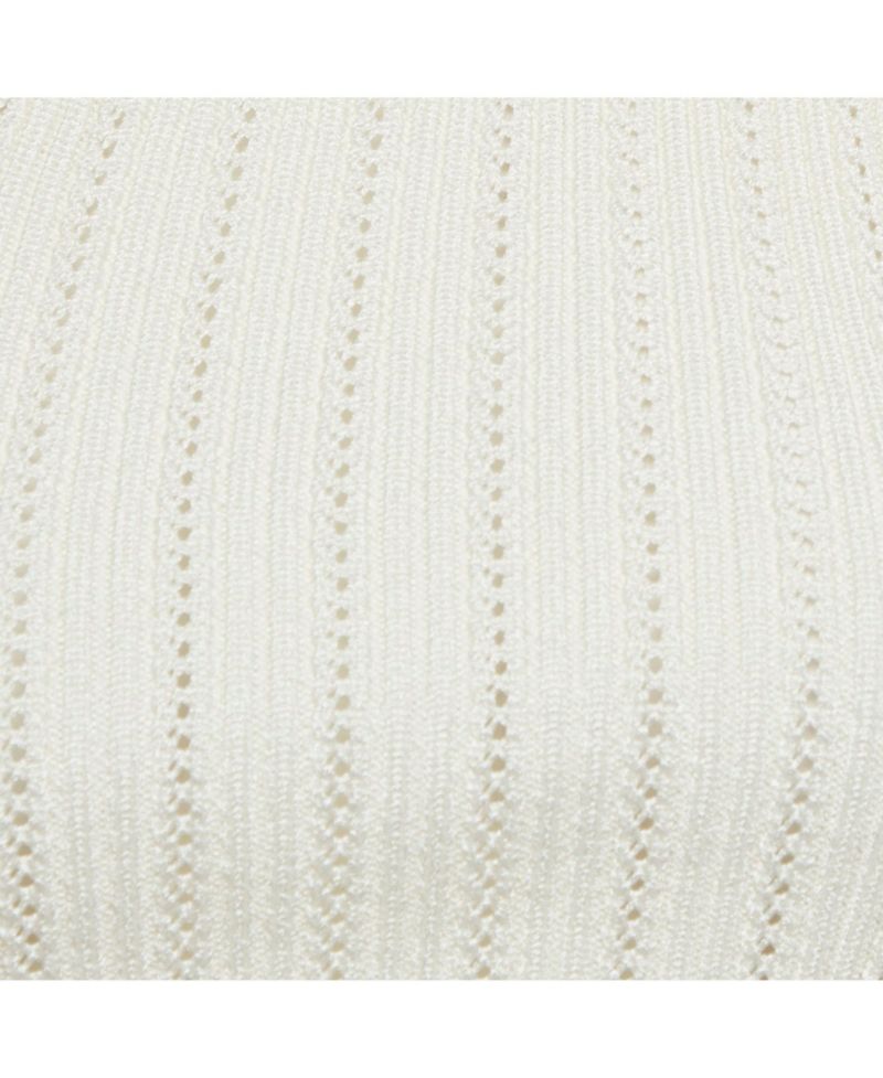Women's Pointelle Knit One Shoulder Top