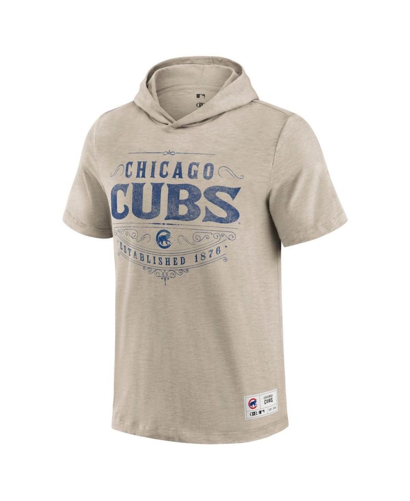 Darius Rucker Collection by Men's Tan Chicago Cubs Hooded T-Shirt