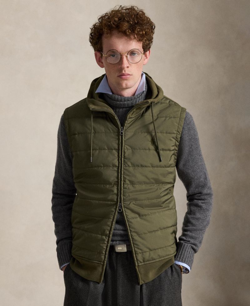 Men's Hybrid Hooded Vest
