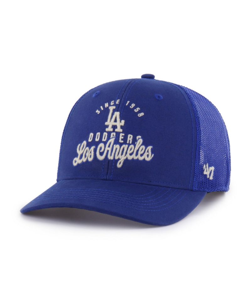 47 Brand Men's Royal Los Angeles Dodgers Pitstop Trucker Adjustable Hat