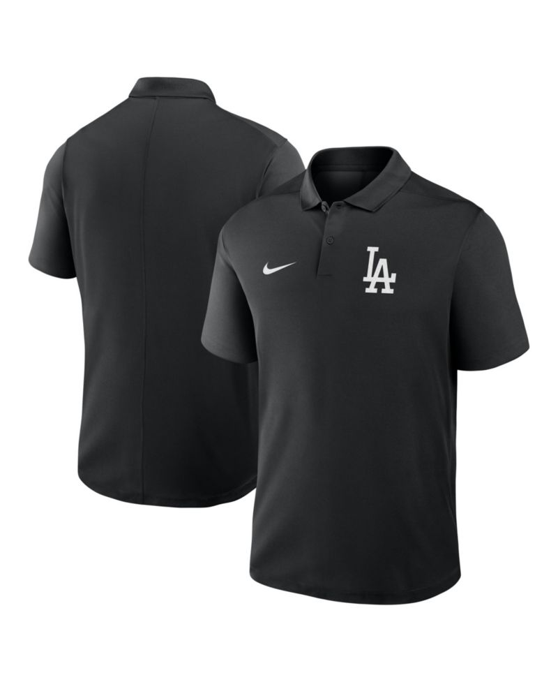 Men's Black Los Angeles Dodgers Dri-FIT Victory Polo Shirt