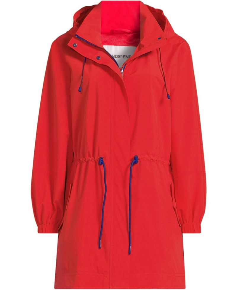 Plus Size Packable Rain Parka