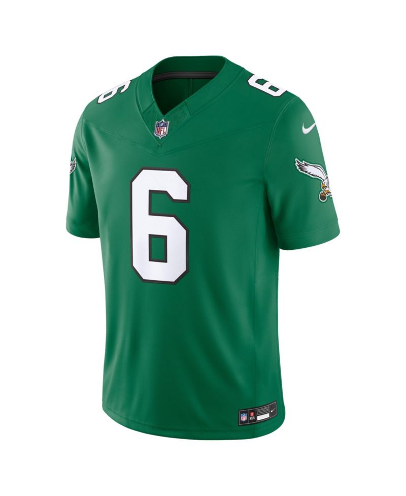 Men's DeVonta Smith Kelly Green Philadelphia Eagles Vapor F.U.S.E. Stitched Limited Jersey