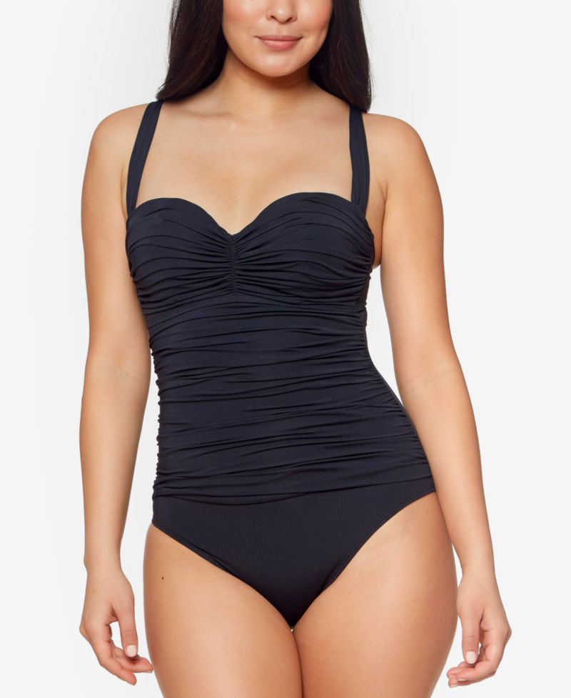 Women's Kore Shirred Bandeau One-Piece Swimsuit