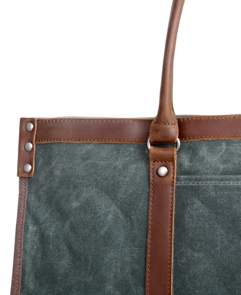 Stone Creek Waxed Canvas Tote Bag