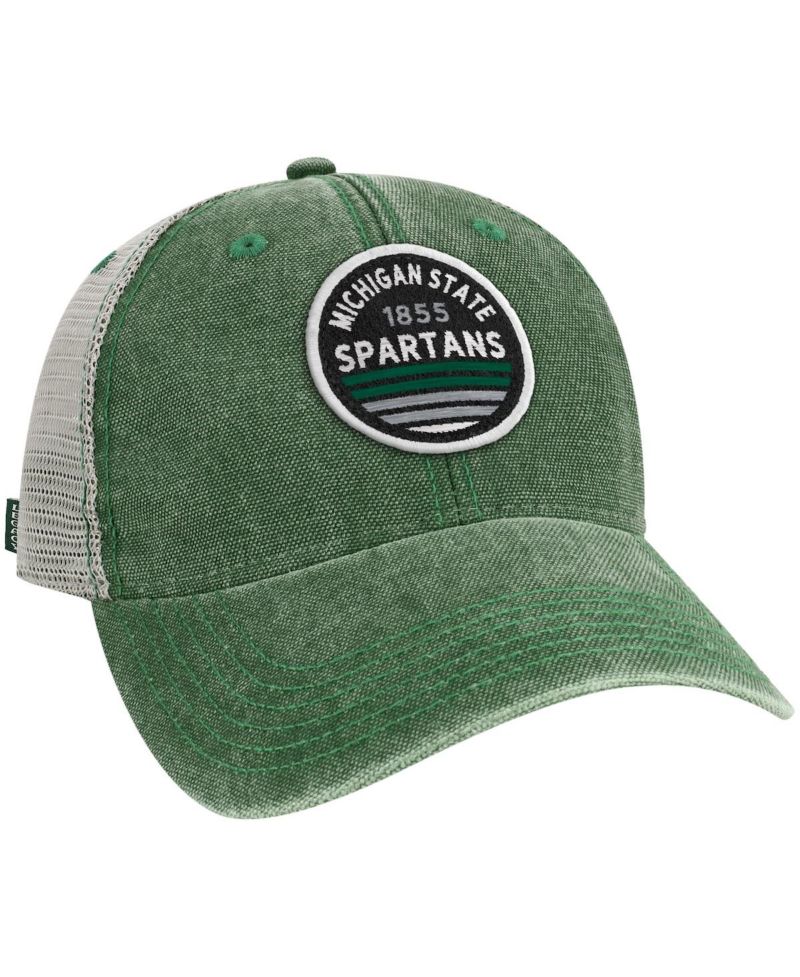 Men's Green Michigan State Spartans Sunset Dashboard Trucker Snapback Hat