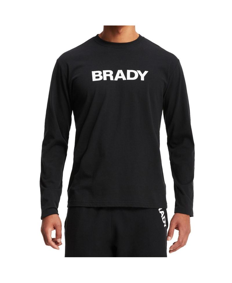 Men's Black Wordmark Long Sleeve T-shirt