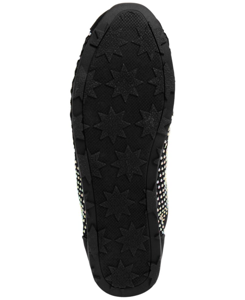 Women's Flirt Rhinestone Mesh Lace-Up Sneakers