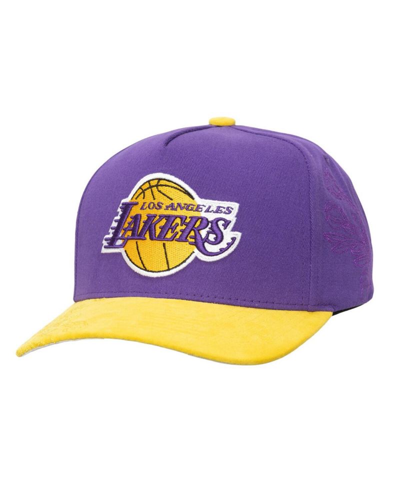 Men's Purple/Gold Los Angeles Lakers May Flowers Adjustable Hat