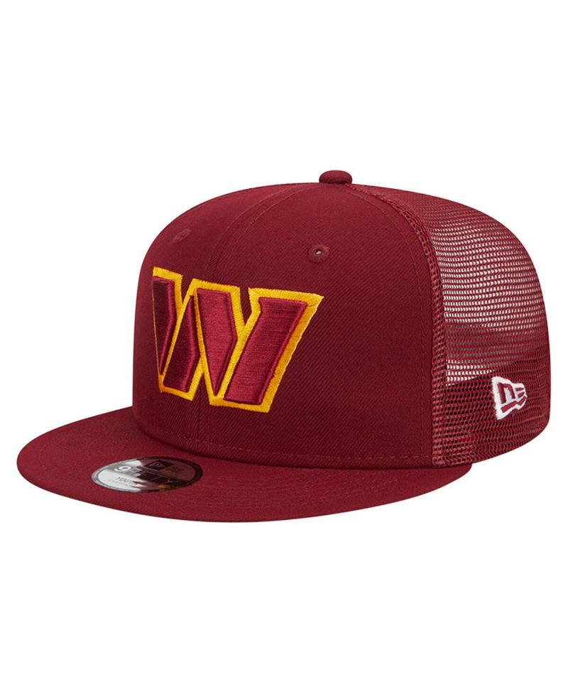 Big Boys and Girls Burgundy Washington Commanders Main Trucker 9FIFTY Snapback Hat
