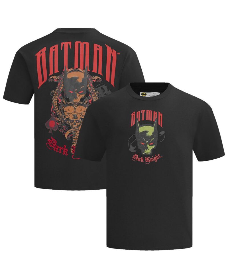 Men's Black Batman Comics Olde English T-Shirt