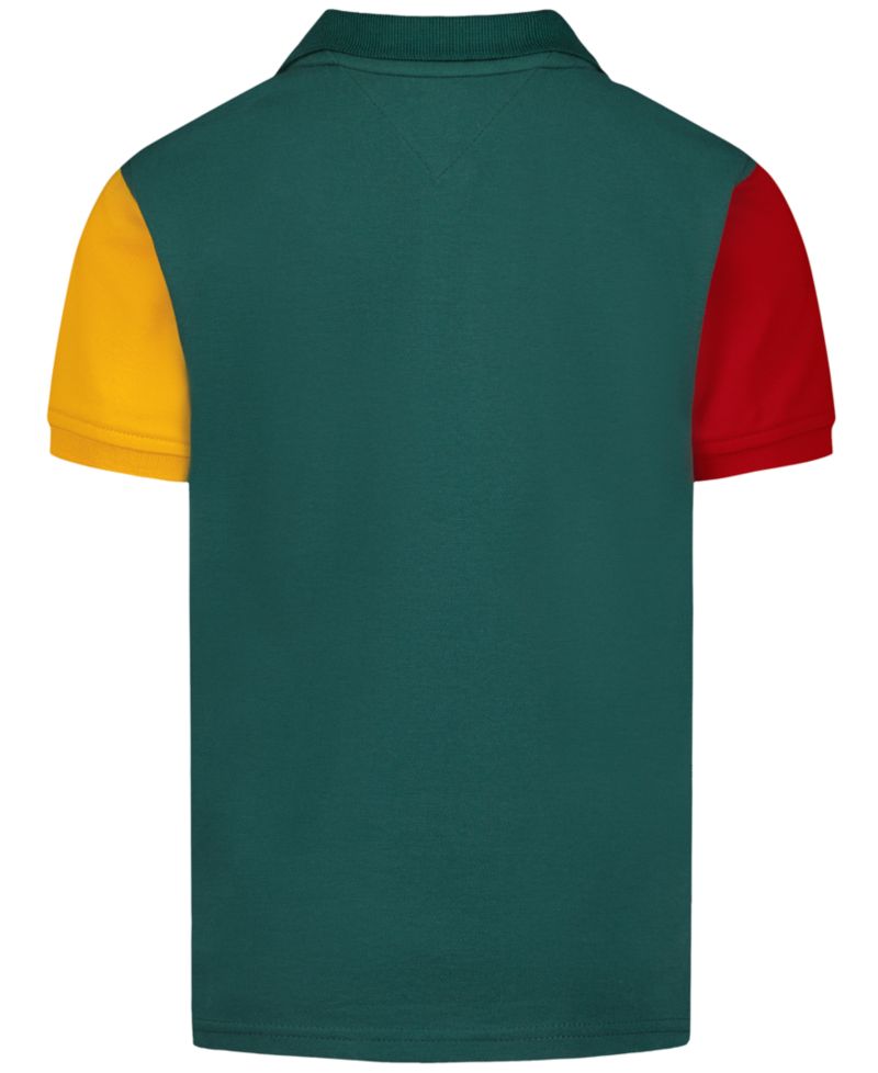 Boys' 2T-7 Color-Blocked Short-Sleeve Polo Shirt