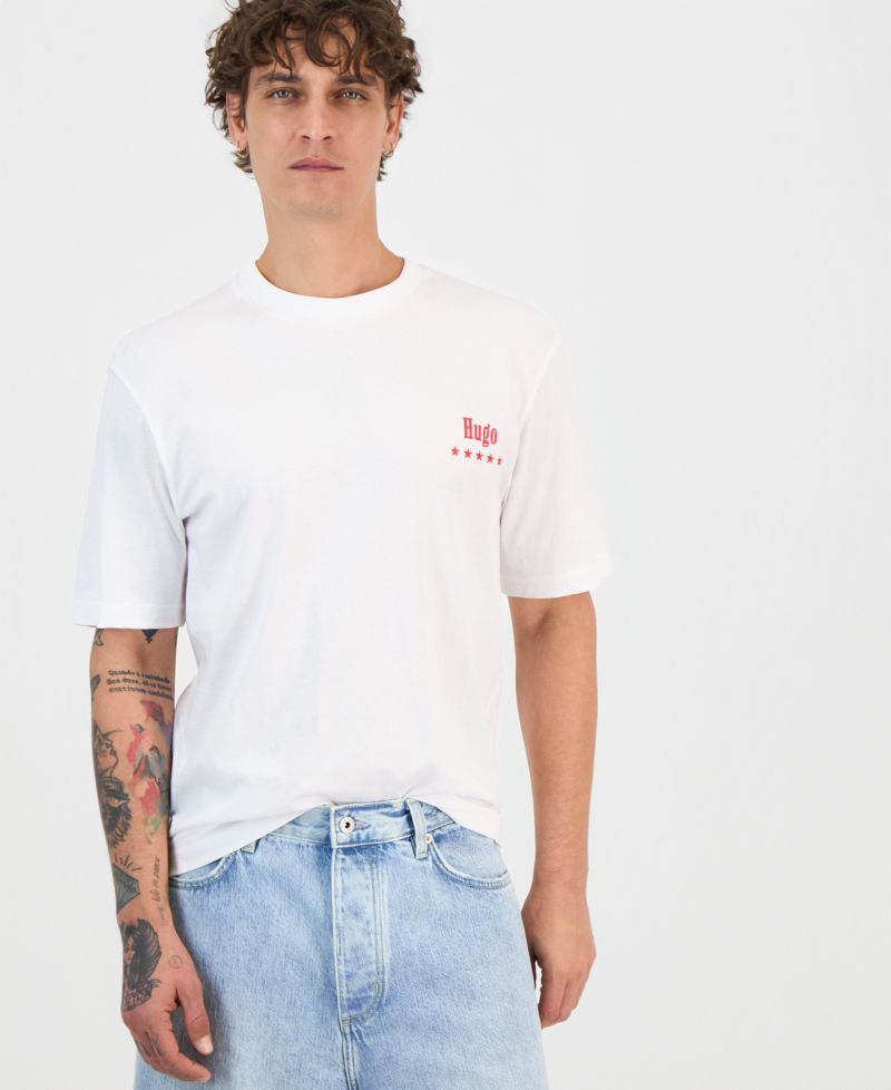 Men's Nucavo Cotton Logo-Graphic T-Shirt