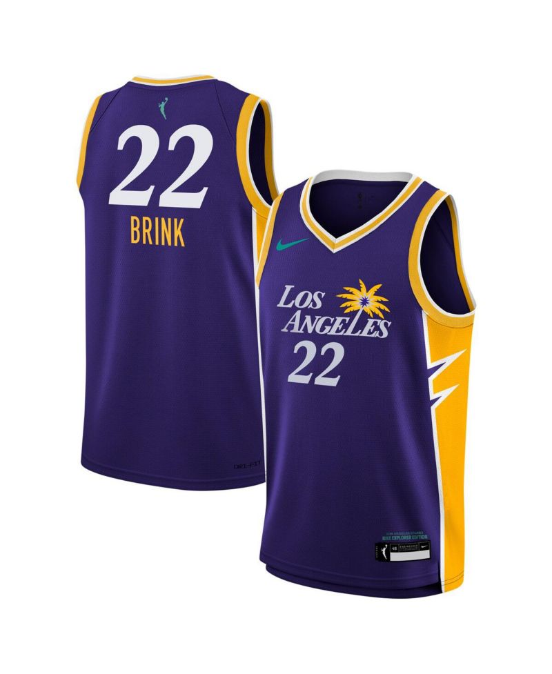 Big Boys and Girls Cameron Brink Purple Los Angeles Sparks 2024 WNBA Draft Explorer Edition Victory Player Jersey