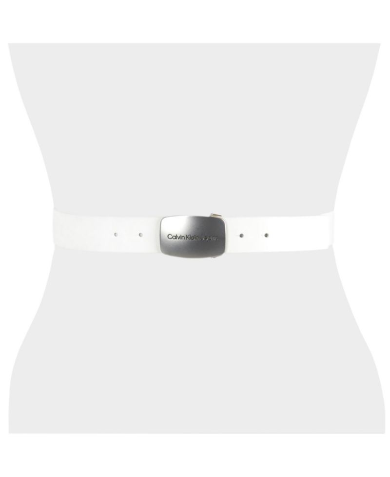 Calvin Klein Women's Jeans Casual Plaque Buckle Belt