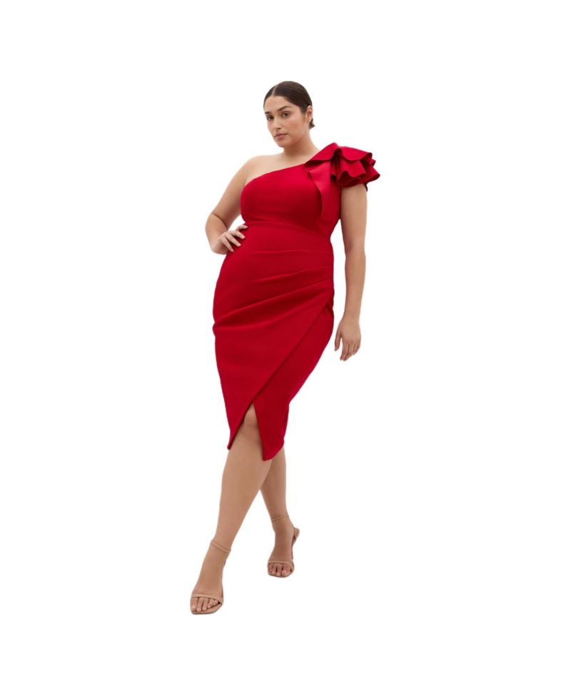 Plus Size Milani One Shoulder Dress