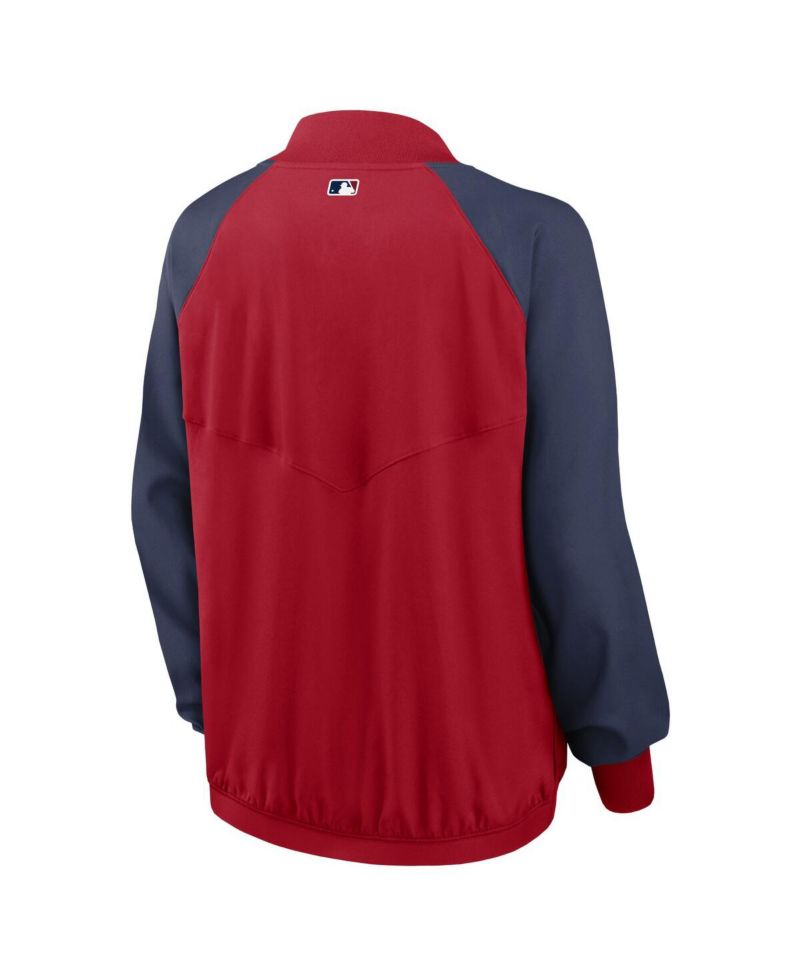 Women's Red St. Louis Cardinals Authentic Collection Team Raglan Performance Full-Zip Jacket