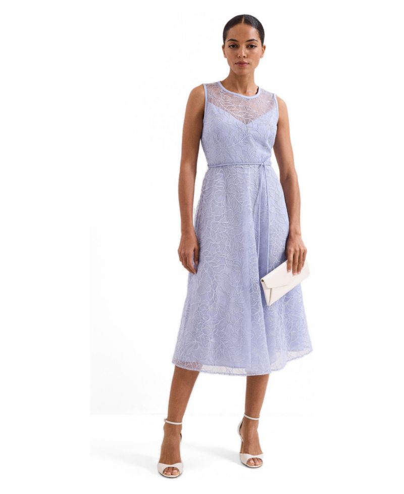 Women's Sakura Floral Embroidered Lace Dress