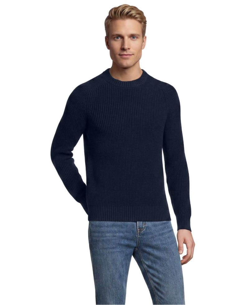 Men's Cotton Drifter Saddle Crewneck Shaker Sweater