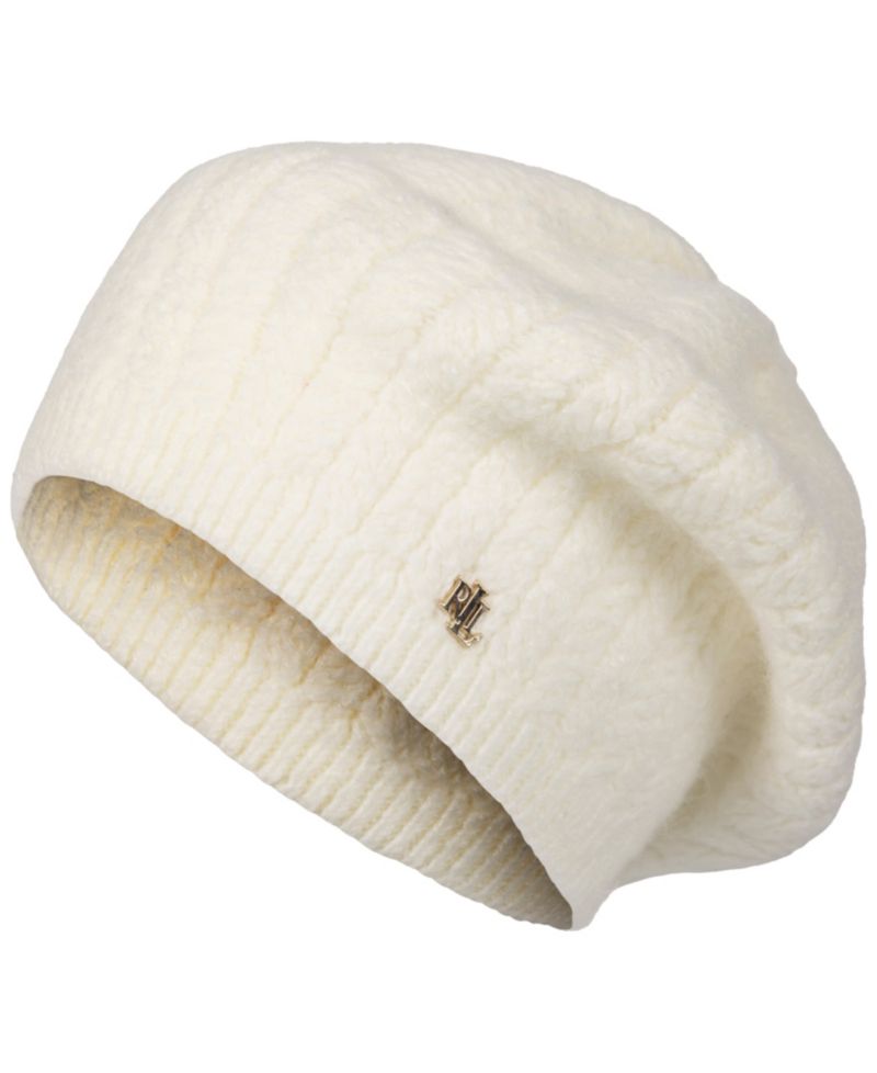 Herringbone Knit Beret Hat