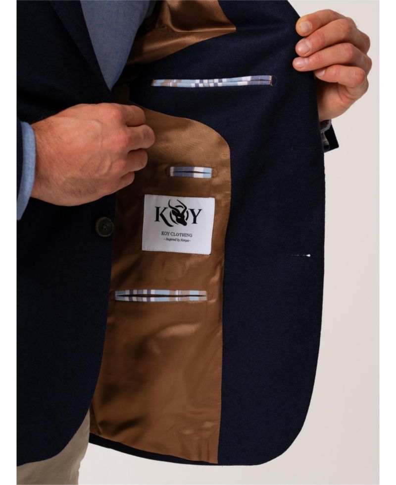 Men's Classic Wool and Cashmere Blend Blazer