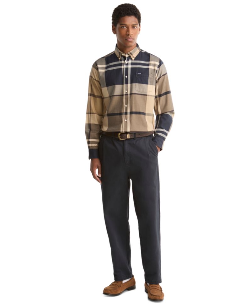 Men's Dunoon Tailored-Fit Tartan Twill Shirt