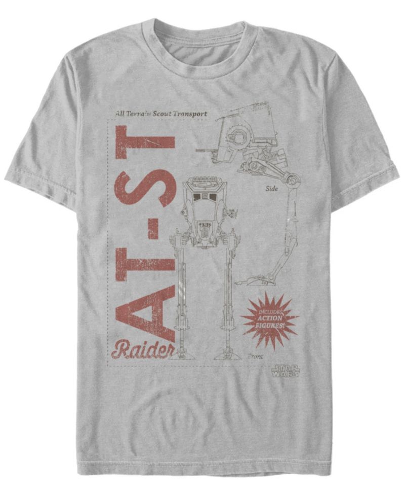 Star Wars The Mandalorian AT-ST Action Figure Short Sleeve Men's T-shirt