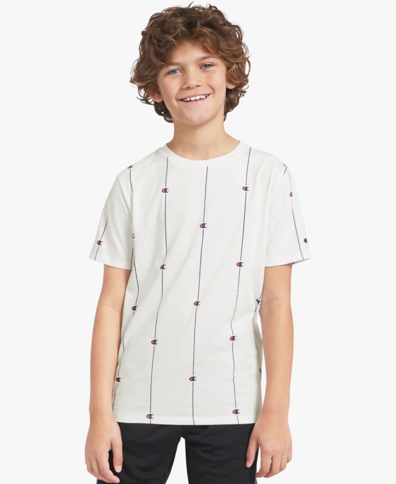 Big Boys' Printed Short-Sleeve Crewneck T-Shirt
