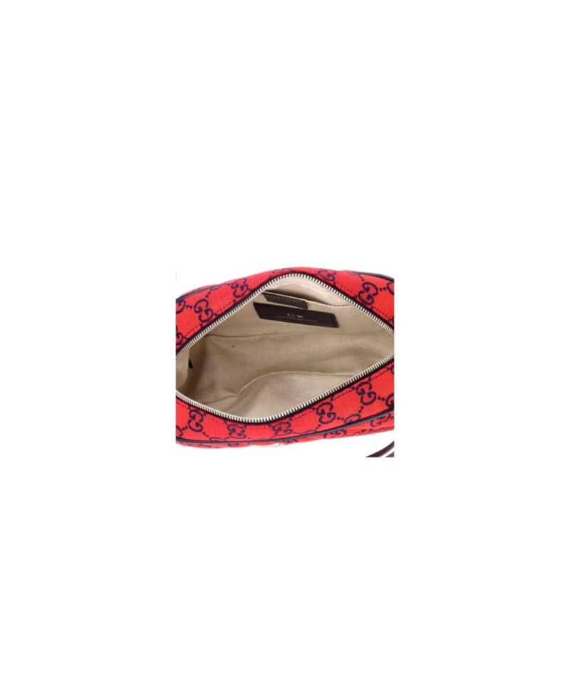 Small GG Marmont Shoulder Bag Diagonal Quilted GG Canvas with Leather